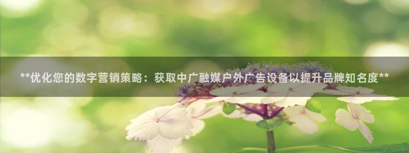 杏宇平台怎么样赚钱：**优化您的数字营销策略：获取中广融媒户外广告设备以提升品牌知名度**