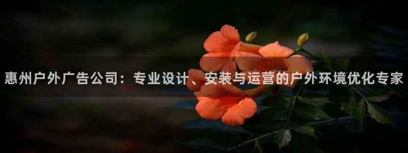 杏宇平台官网注册：惠州户外广告公司：专业