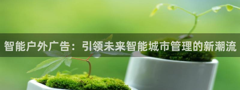 杏宇平台总代理是谁：智能户外广告：引领未来智能城市管理的新潮流