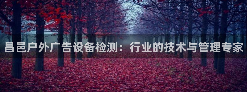 杏宇平台代理多少钱：昌邑户外广告设备检测：行业的技术与管理专家